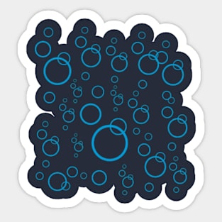 Pattern of balls or circles, water bubbles Sticker